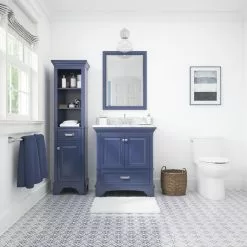 Foremost® Williamson 18"W X 67-1/2"H Aegean Blue Linen Cabinet 17 Foremost® Williamson 18"W X 67-1/2"H Aegean Blue Linen Cabinet -Bath and Faucet shop 4838037 4839202 4838041 RS 1800x1800