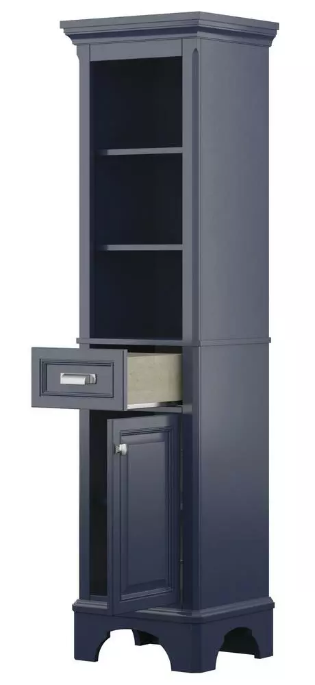 Foremost® Williamson 18"W X 67-1/2"H Aegean Blue Linen Cabinet 5 Foremost® Williamson 18"W X 67-1/2"H Aegean Blue Linen Cabinet - Image 3