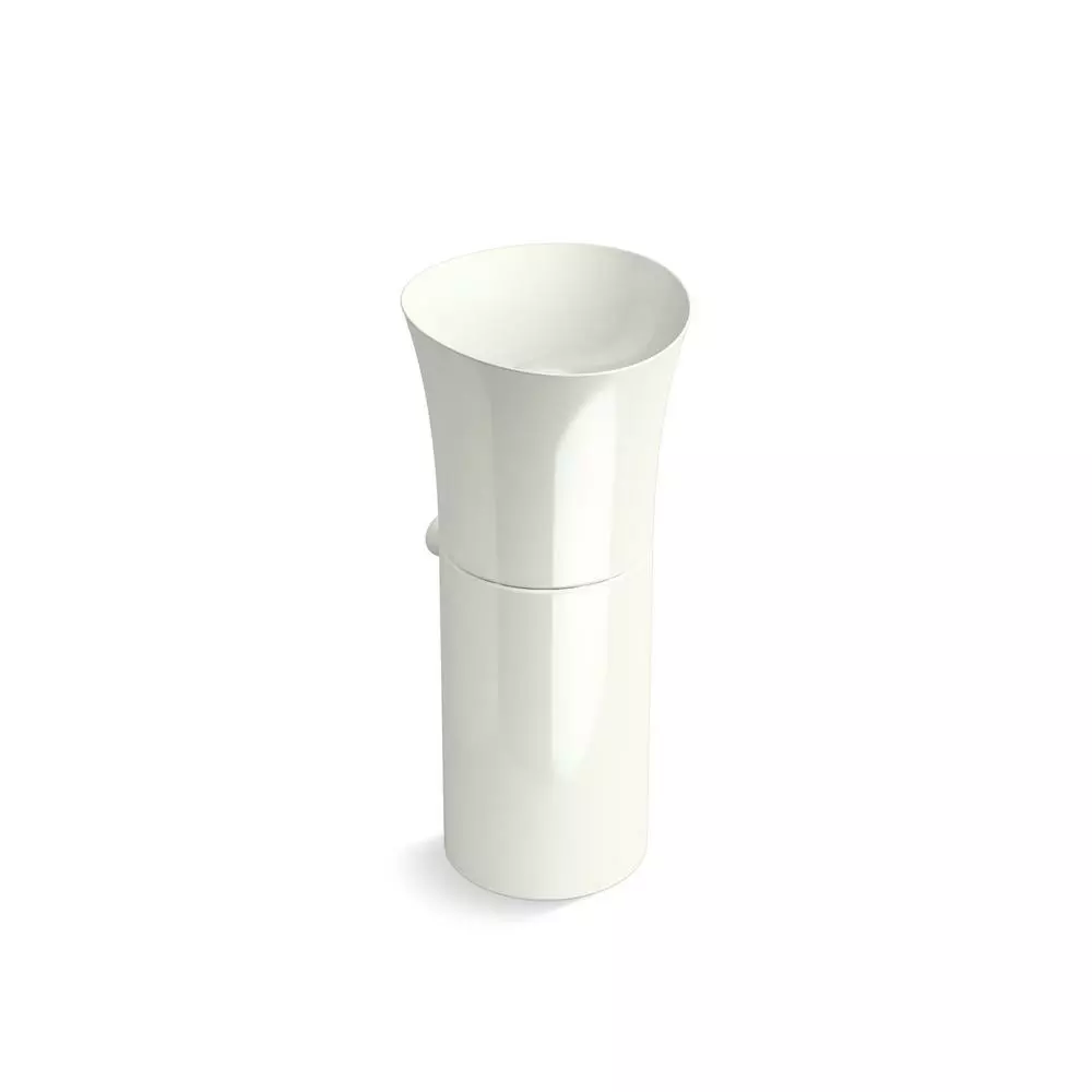 KOHLER Veil Pedestal Vessel Sink In White 5 KOHLER Veil Pedestal Vessel Sink In White - Image 3