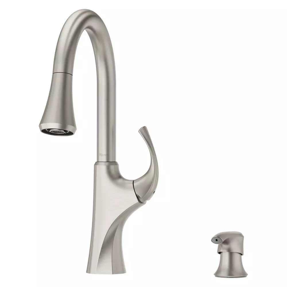 In Stock Hardwarestore Delivery Miri Single-Handle Pull-Down Sprayer Kitchen Faucet With Soap Dispenser In Spot Defense Stainless Steel 3 In Stock Hardwarestore Delivery Miri Single-Handle Pull-Down Sprayer Kitchen Faucet With Soap Dispenser In Spot Defense Stainless Steel