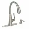 In Stock Hardwarestore Delivery Pasadena Single-Handle Pull-Down Sprayer Kitchen Faucet With Soap Dispenser In Stainless Steel -Bath and Faucet shop 4972dc49081084de8561c7f040ce877f 1800x1800