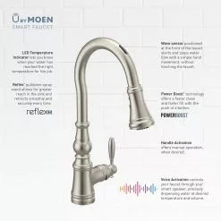 In Stock Hardwarestore Delivery U By Moen Weymouth Single-Handle Pull-Down Sprayer Smart Kitchen Faucet With Voice Control In Spot Resist Stainless -Bath and Faucet shop 49dd989e157c3fb7df7e42fc9ccd4808 1800x1800