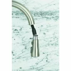 In Stock Hardwarestore Delivery Simplice Single-Handle Pull-Down Sprayer Kitchen Faucet With DockNetik And Sweep Spray In Vibrant Stainless -Bath and Faucet shop 4a18daf0d8a16cdaf5fbce73f5f37b13 1800x1800