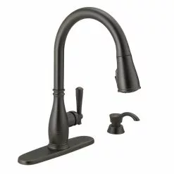 In Stock Hardwarestore Delivery Charmaine Single-Handle Pull-Down Sprayer Kitchen Faucet With Touch2O And ShieldSpray Technologies In Venetian Bronze -Bath and Faucet shop 4a28dcf063a0e37048f8be2e1e28a351 1800x1800
