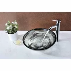 ANZZI Mezzo Series Vessel Sink With Pop-Up Drain In Slumber Wisp -Bath and Faucet shop 4a386737b36f73effbf52c1918bbddeb 1800x1800