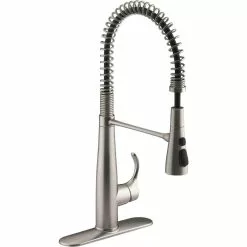 In Stock Hardwarestore Delivery Simplice Single-Handle Pull-Down Sprayer Kitchen Faucet In Vibrant Stainless