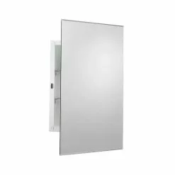 In Stock Hardwarestore Delivery 16 In. W X 26 In. H Frameless Recessed Or Surface Mount Medicine Cabinet
