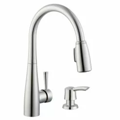 In Stock Hardwarestore Delivery 900 Series Single-Handle Pull-Down Sprayer Kitchen Faucet With Soap Dispenser In Stainless Steel -Bath and Faucet shop 4ae49a18cf4d16983589e50e37b96261 1800x1800