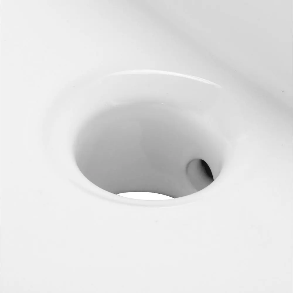 Whitehaus Collection Isabella Collection Wall-Mounted Bathroom Sink In White 9 Whitehaus Collection Isabella Collection Wall-Mounted Bathroom Sink In White - Image 7
