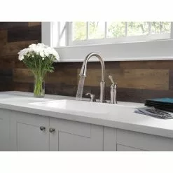 In Stock Hardwarestore Delivery Lakeview Single-Handle Pull-Down Sprayer Kitchen Faucet With Soap Dispenser In Stainless 14 In Stock Hardwarestore Delivery Lakeview Single-Handle Pull-Down Sprayer Kitchen Faucet With Soap Dispenser In Stainless -Bath and Faucet shop 4da271fdf69f18cf704a9aa17db9a06c 1800x1800