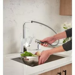 In Stock Hardwarestore Delivery Tallinn Single-Handle Pull-Out Sprayer Kitchen Faucet With Soap Dispenser In StarLight Chrome -Bath and Faucet shop 4e944a33f689b2c05fd4b1d8ced33389 1800x1800