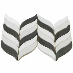 Bond Tile Divine Sprig Gunmetal 11.75 In. X 10.5 In. Marble And Ceramic Mosaic Tile (0.86 Sq. Ft.) -Bath and Faucet shop 4ea23a7e d3d8 4b05 847e f1dd9c848e22.bbacbf3a1c09ad5ad94d9c020ef10021 1800x1800