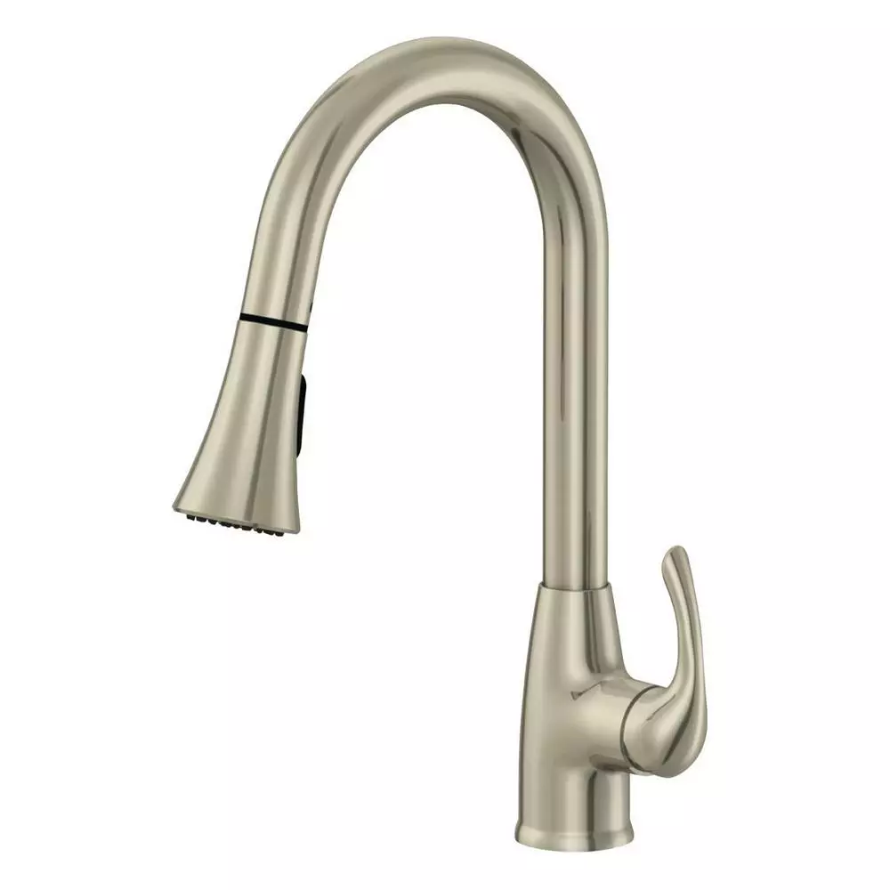 In Stock Hardwarestore Delivery Sterling Single-Handle Pull-Down Sprayer Kitchen Faucet In Brushed Nickel 3 In Stock Hardwarestore Delivery Sterling Single-Handle Pull-Down Sprayer Kitchen Faucet In Brushed Nickel