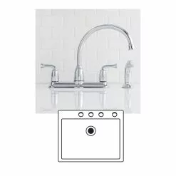 In Stock Hardwarestore Delivery Banbury 2-Handle Mid-Arc Standard Kitchen Faucet With Side Sprayer In Chrome -Bath and Faucet shop 4ef99d2e69838fbb8bbece9157ce8372 1800x1800