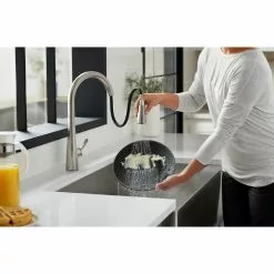 In Stock Hardwarestore Delivery Simplice Single-Handle Pull-Down Sprayer Kitchen Faucet With DockNetik And Sweep Spray In Vibrant Stainless -Bath and Faucet shop 4f4570549d12fc8b6dd9408cbc8c8127 1800x1800