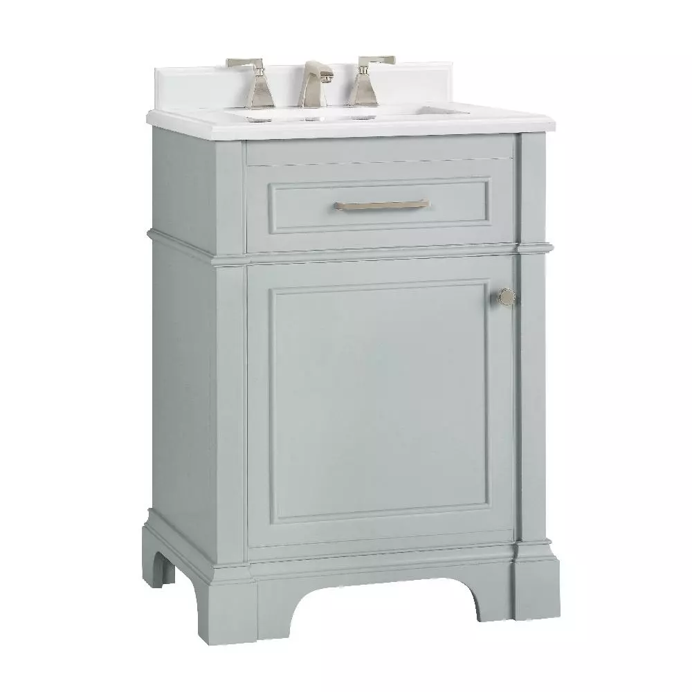 In Stock Hardwarestore Delivery Melpark 48 In. W X 22 In. D Bath Vanity In White With Cultured Marble Vanity Top In White With White Sink 18 In Stock Hardwarestore Delivery Melpark 48 In. W X 22 In. D Bath Vanity In White With Cultured Marble Vanity Top In White With White Sink - Image 16