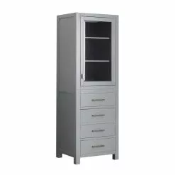 Avanity Modero 24"W X 20"D X 71"H Chilled Gray Linen Cabinet -Bath and Faucet shop 5 11 21 MODERO LT24 CG 1 fce9205f 6df0 4cc2 be7a 3afa58ff19eb 1800x1800