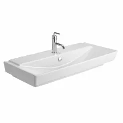 KOHLER Reve Wall-Mounted Ceramic Bathroom Sink In White With Overflow Drain