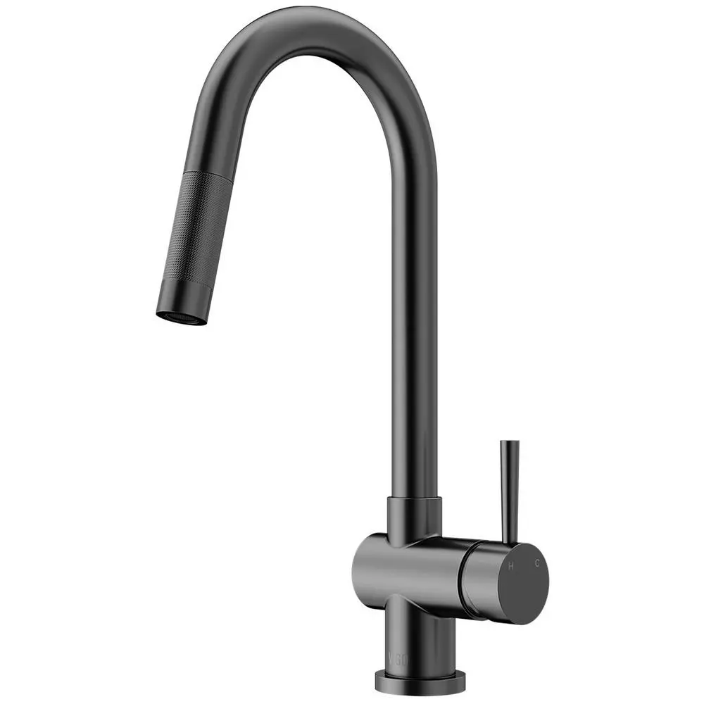 In Stock Hardwarestore Delivery Gramercy Single-Handle Pull-Down Sprayer Kitchen Faucet In Matte Black 5 In Stock Hardwarestore Delivery Gramercy Single-Handle Pull-Down Sprayer Kitchen Faucet In Matte Black - Image 3