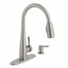 In Stock Hardwarestore Delivery 900 Series Single-Handle Pull-Down Sprayer Kitchen Faucet With Soap Dispenser In Stainless Steel -Bath and Faucet shop 518f054f92aeae6b7b18e69e5f7cafec 1800x1800