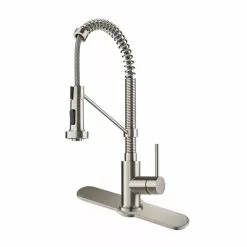In Stock Hardwarestore Delivery Bolden Single Handle Pull Down Sprayer Kitchen Faucet With Deck Plate In Spot Free Stainless Steel 29 In Stock Hardwarestore Delivery Bolden Single Handle Pull Down Sprayer Kitchen Faucet With Deck Plate In Spot Free Stainless Steel -Bath and Faucet shop 5202e118d46bd2079524c9d5e9fea34d 1800x1800