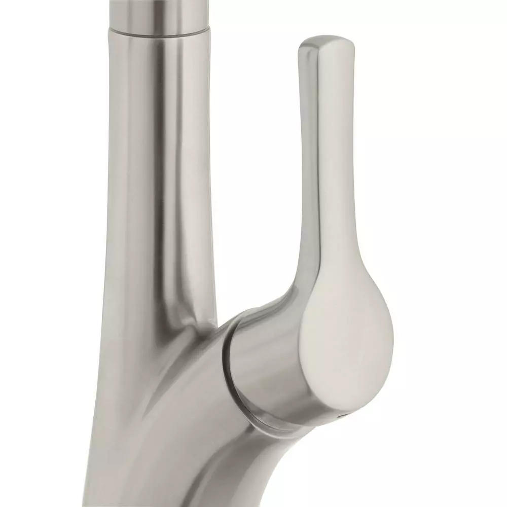 In Stock Hardwarestore Delivery Single-Handle Pull-Down Sprayer Kitchen Faucet With LED Light In Stainless Steel 8 In Stock Hardwarestore Delivery Single-Handle Pull-Down Sprayer Kitchen Faucet With LED Light In Stainless Steel - Image 6