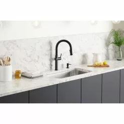 In Stock Hardwarestore Delivery Rune Single-Handle Pull-Down Sprayer Kitchen Faucet In Matte Black -Bath and Faucet shop 52554af69fa9364f3c0c2ef96d061b1f 1800x1800