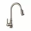 In Stock Hardwarestore Delivery 7.68 In. Single-Handle Pull-Down Sprayer Kitchen Faucet In Brushed Nickel