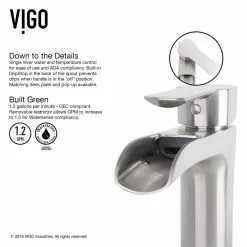 VIGO Glass Vessel Bathroom Sink In Simply Silver And Niko Faucet Set In Brushed Nickel -Bath and Faucet shop 530d6d4799f0f20a9cd3293eed03a33c 1800x1800