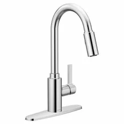 In Stock Hardwarestore Delivery Genta Single-Handle Pull-Down Sprayer Kitchen Faucet With Reflex In Chrome -Bath and Faucet shop 5497ed7aa06e790426702d4094d6314f 1800x1800