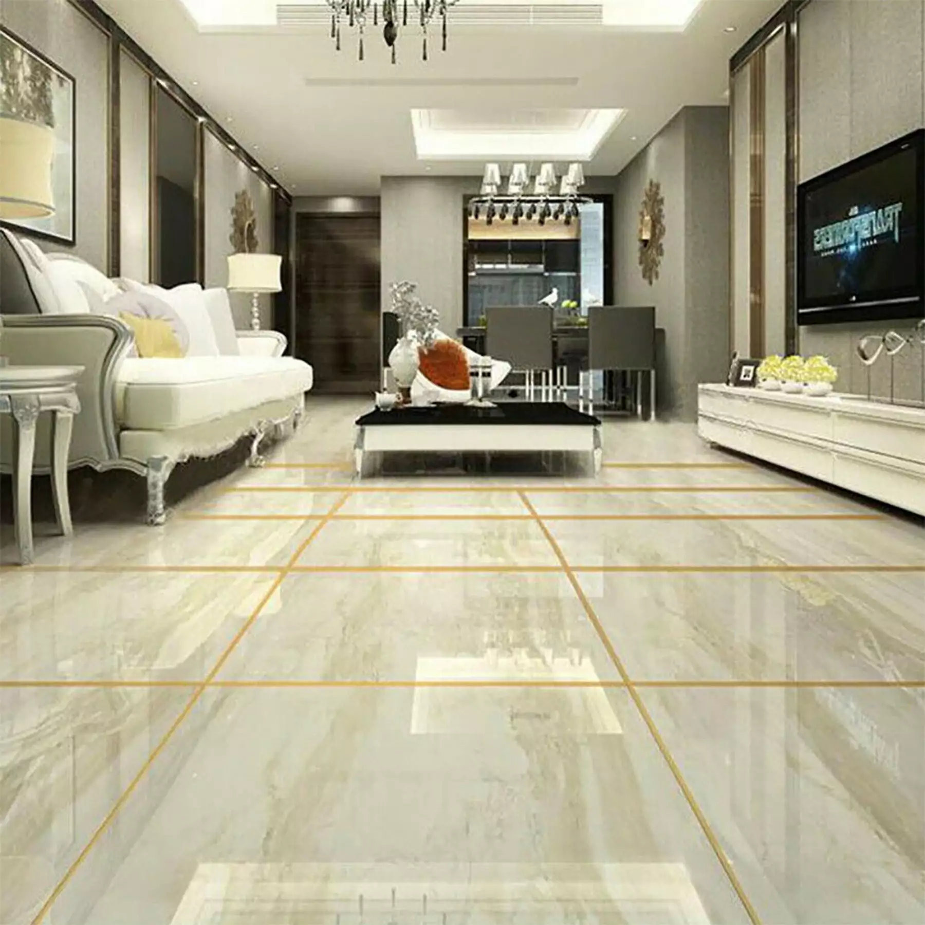 LALLCAS 50M Self-adhesive Ceramic Tile Mildewproof Gap Floor Tile Tape Wall Sticker 4 LALLCAS 50M Self-adhesive Ceramic Tile Mildewproof Gap Floor Tile Tape Wall Sticker - Image 2