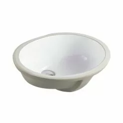 In Stock Hardwarestore Delivery 19-1/2 In. X 16 In. Oval Undermount Vitreous Glazed Ceramic Lavatory Vanity Bathroom Sink Pure White