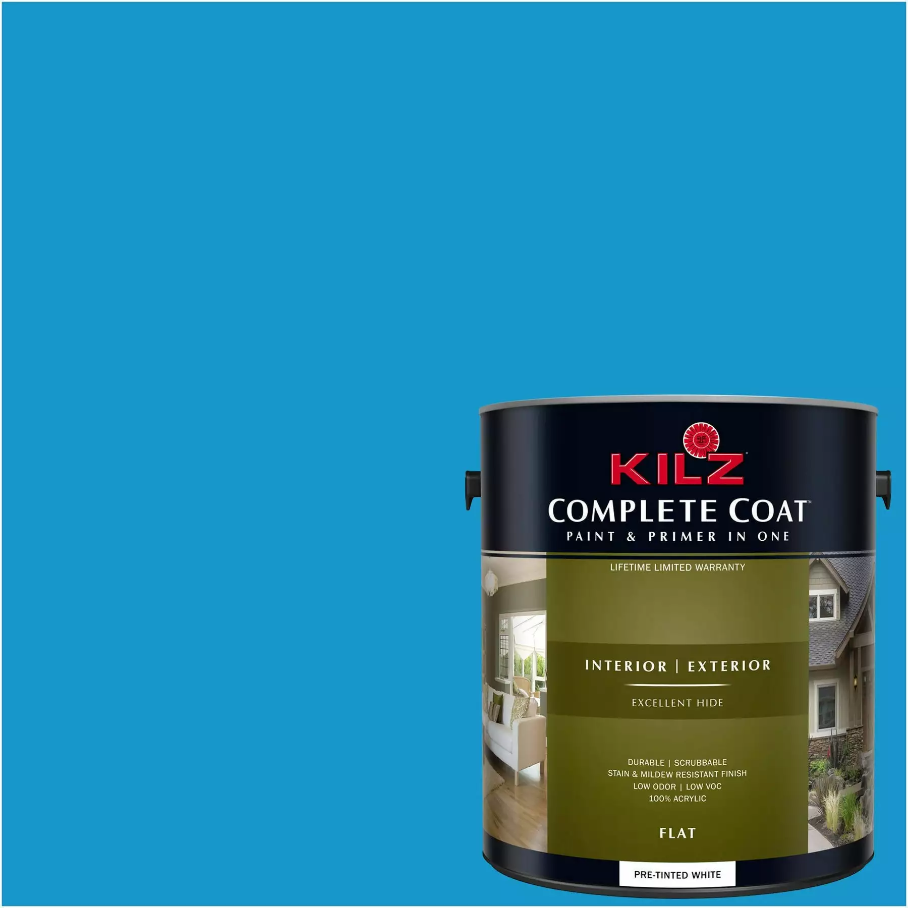 Hero Blue, KILZ Complete Coat Interior/Exterior Paint & Primer In One, #RD280-02 3 Hero Blue, KILZ Complete Coat Interior/Exterior Paint & Primer In One, #RD280-02