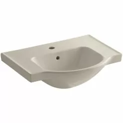 KOHLER Veer 24 In. Vitreous China Pedestal Sink Basin In White With Overflow Drain -Bath and Faucet shop 5706f93cbde917d6716b2e3ee1c0a5fe 1800x1800