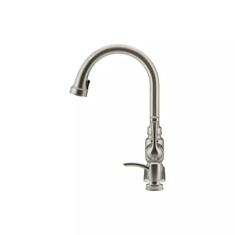 In Stock Hardwarestore Delivery Carmichael Single-Handle Pull-Down Sprayer Kitchen Faucet In Stainless Steel 8 In Stock Hardwarestore Delivery Carmichael Single-Handle Pull-Down Sprayer Kitchen Faucet In Stainless Steel - Image 6