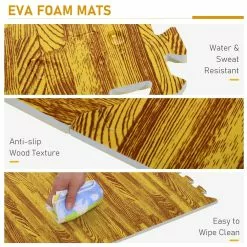 HOMCOM Soozier 18 Piece 24" X 24" High-Density Anti-Slip Water Resistant Interlocking Foam Floor Tile Mats 72Sqft -Bath and Faucet shop 57686d12 e786 4fa5 9a87 60aedd52b1e0.6bf2053bfeef4bd9d06229135556ef11 1800x1800