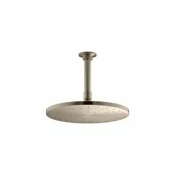 In Stock Hardwarestore Delivery 1-Spray 10 In. Single Ceiling Mount Fixed Rain Shower Head In Vibrant Brushed Bronze