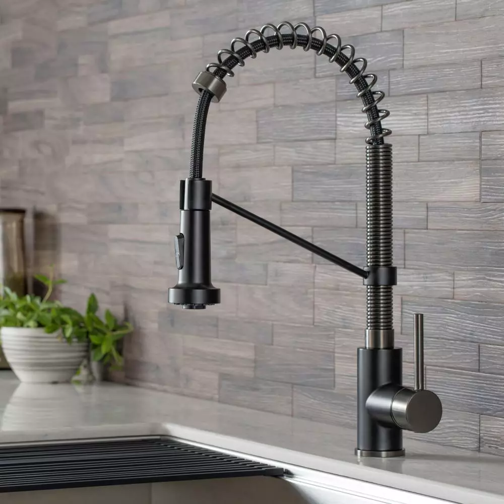 In Stock Hardwarestore Delivery Bolden Single Handle Pull Down Sprayer Kitchen Faucet With Deck Plate In Spot Free Stainless Steel 17 In Stock Hardwarestore Delivery Bolden Single Handle Pull Down Sprayer Kitchen Faucet With Deck Plate In Spot Free Stainless Steel - Image 15