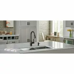 In Stock Hardwarestore Delivery Noell Single-Handle Pull-Down Sprayer Kitchen Faucet With Reflex, Soap Dispenser And Power Clean In Mediterranean Bronze -Bath and Faucet shop 5ac475e22d78d5dd02c0203859b91cc5 1800x1800