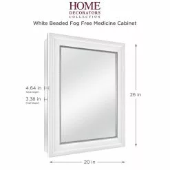 In Stock Hardwarestore Delivery 20 In. X 26 In. Fog Free Recessed Or Surface Mount Medicine Cabinet In White -Bath and Faucet shop 5cdf8dd3781d6e41b9753e607b2cd95f 1800x1800