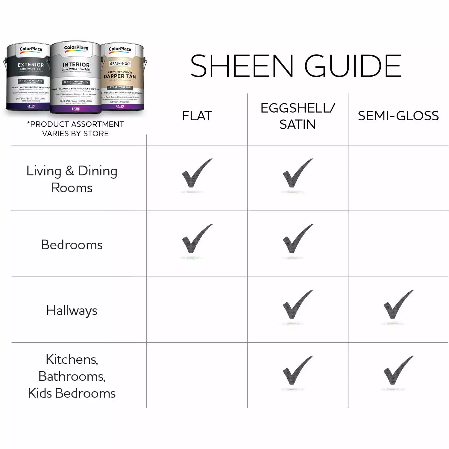 ColorPlace Pre Mixed Ready To Use, Interior Paint, White, Semi-Gloss Finish, 1 Quart 6 ColorPlace Pre Mixed Ready To Use, Interior Paint, White, Semi-Gloss Finish, 1 Quart - Image 4