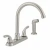 In Stock Hardwarestore Delivery Builders 2-Handle Standard Kitchen Faucet With Sprayer In Stainless Steel 2 In Stock Hardwarestore Delivery Builders 2-Handle Standard Kitchen Faucet With Sprayer In Stainless Steel -Bath and Faucet shop 5da11e53c72be80f96a1cfcb8556b461 1800x1800