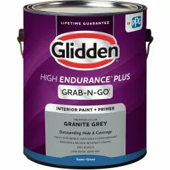 Glidden High Endurance Plus Grab-N-Go Semi-Gloss Interior Paint & Primer, Granite Gray, 1 Gallon -Bath and Faucet shop 5dcff201 ad80 43b1 9c95 d3131aa02fa8 1.596f696d0d21f611b34eba98e14803f1 1800x1800