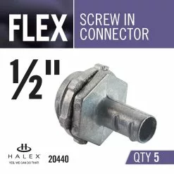 In Stock Hardwarestore Delivery 1/2 In. Flexible Metal Conduit (FMC) Screw-In Connector (5-Pack) -Bath and Faucet shop 5ed9bf8dec78507c35548fea5d7fda01 1800x1800