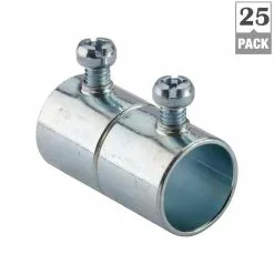 In Stock Hardwarestore Delivery 3/4 In. Electrical Metallic Tube (EMT) Set-Screw Coupling (25 Pack)