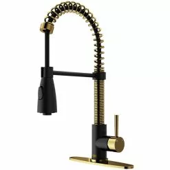 In Stock Hardwarestore Delivery Brant Single-Handle Pull-Down Sprayer Kitchen Faucet With Deck Plate In Matte Gold 7 In Stock Hardwarestore Delivery Brant Single-Handle Pull-Down Sprayer Kitchen Faucet With Deck Plate In Matte Gold -Bath and Faucet shop 5f2277898027adb740bbb20a265564eb 1800x1800