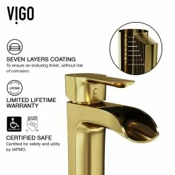 VIGO Amaryllis Matte Stone Vessel Bathroom Sink In White With Niko Faucet In Matte Gold 27 VIGO Amaryllis Matte Stone Vessel Bathroom Sink In White With Niko Faucet In Matte Gold -Bath and Faucet shop 5f545c7ccef80d09de9e542313c1374f 1800x1800