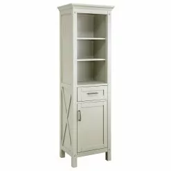 Foremost® Rayna 20"W X 15"D X 68"H Gray Linen Cabinet 13 Foremost® Rayna 20"W X 15"D X 68"H Gray Linen Cabinet -Bath and Faucet shop 6050440 Angle 1 1800x1800