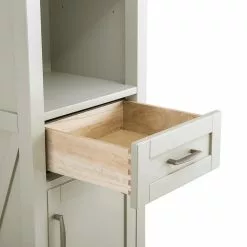 Foremost® Rayna 20"W X 15"D X 68"H Gray Linen Cabinet 15 Foremost® Rayna 20"W X 15"D X 68"H Gray Linen Cabinet -Bath and Faucet shop 6050440 Drawer Detail 1 1800x1800