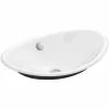 KOHLER Iron Plains Vessel Cast Iron Bathroom Sink In White With Iron Black Painted Underside And Overflow -Bath and Faucet shop 60551c41e9e1ee34c17d8c65d502c877 1800x1800